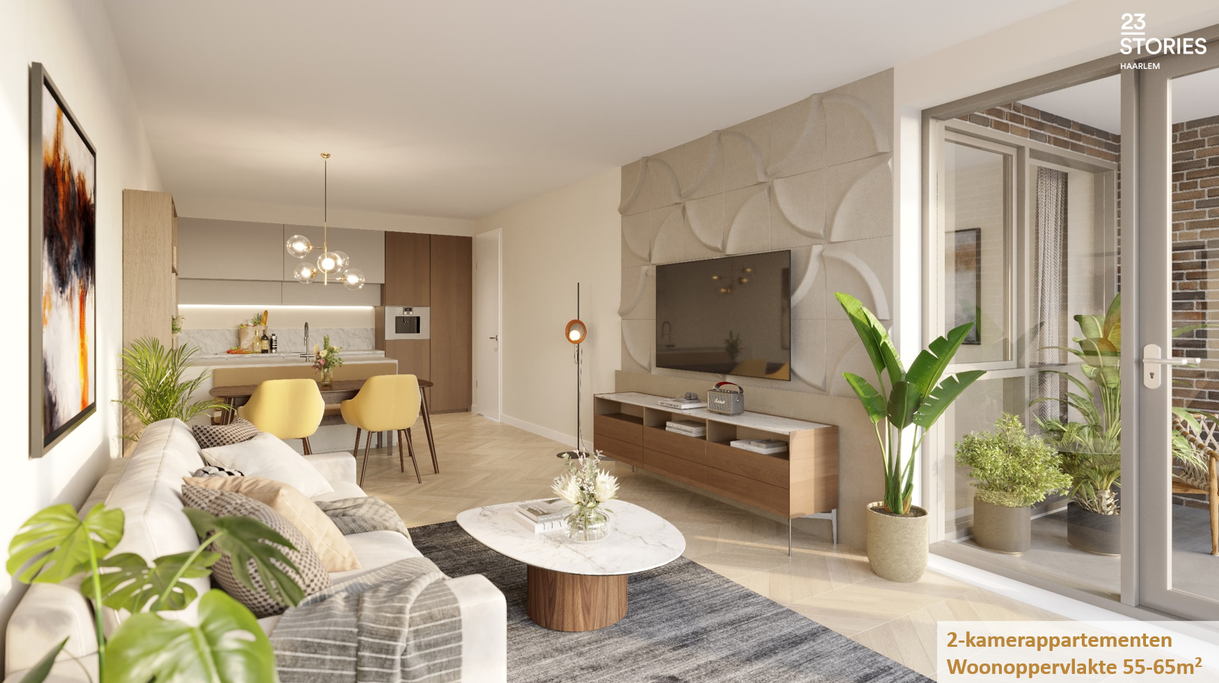 23Stories 2-kamerappartement ong, Haarlem