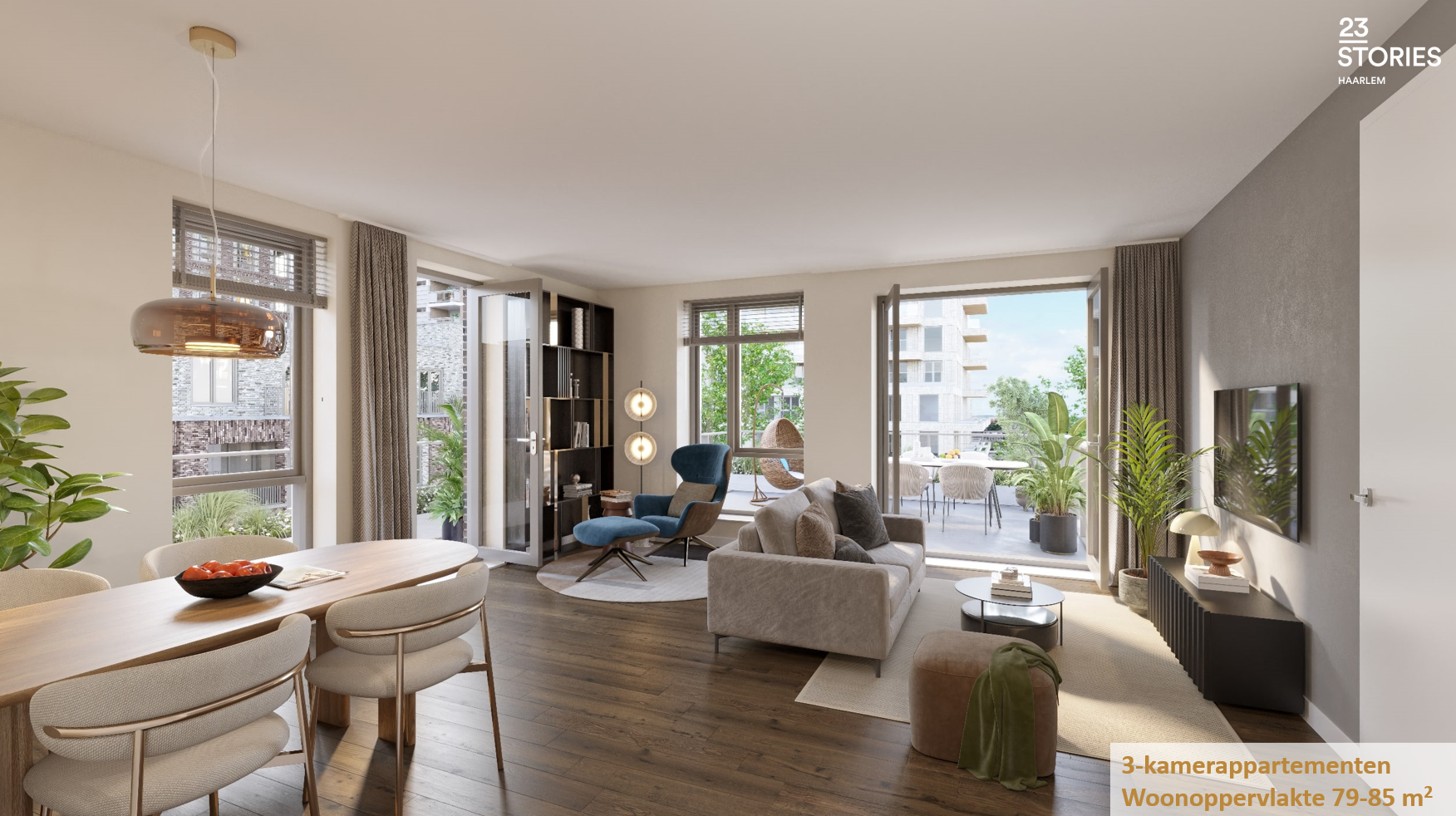 23Stories 3-kamerappartement ong, Haarlem